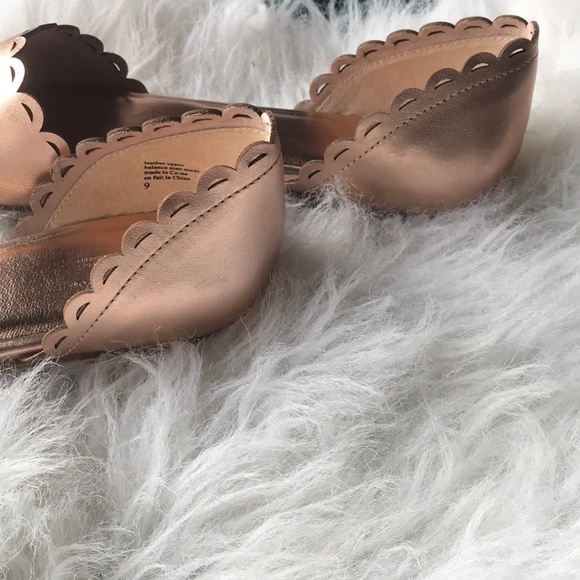 🆕NIB rare Seychelles rose gold leather flats - Picture 6 of 8
